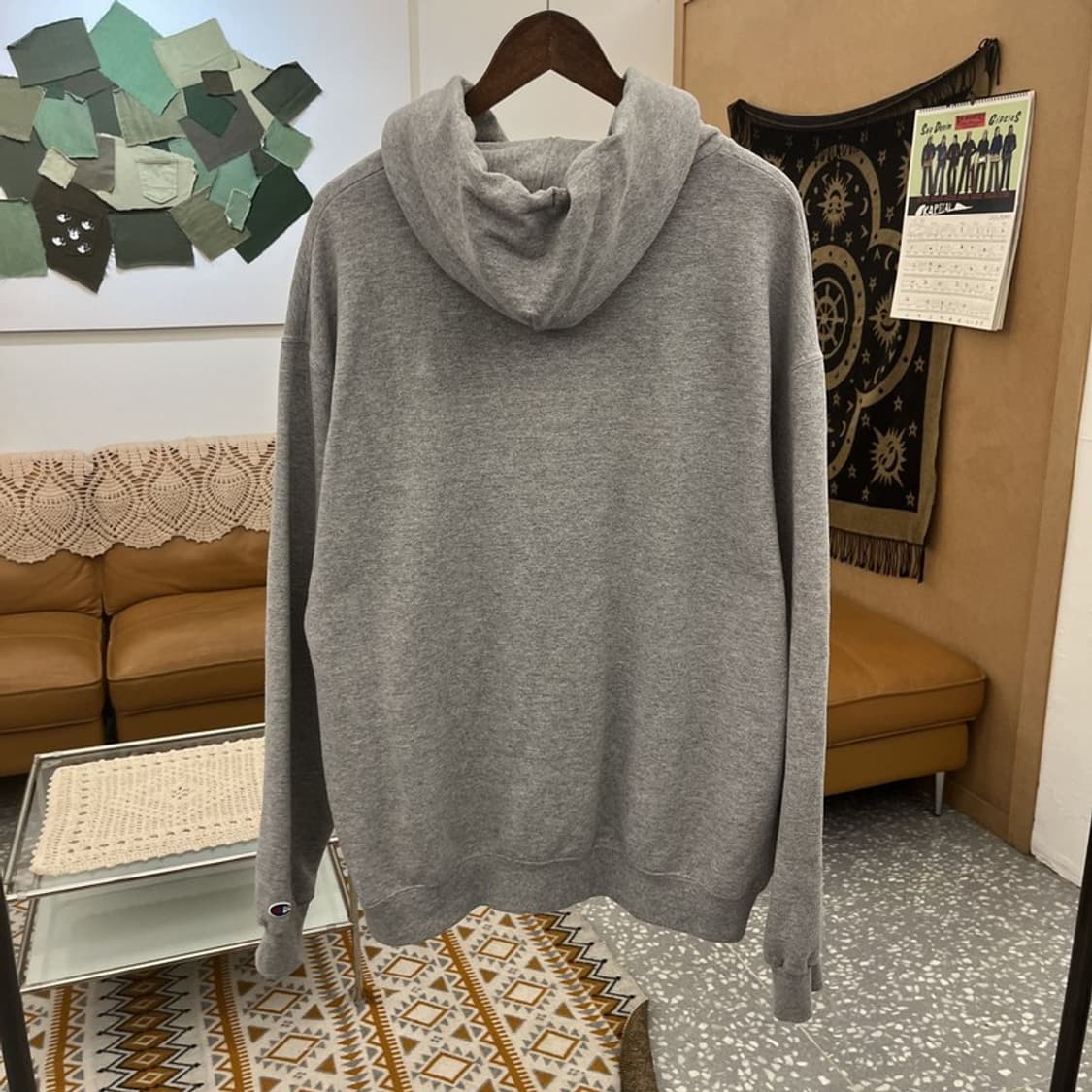 챔피온 올드스쿨 레트로 하버드 자수로고 후드티 XL C10931 상품이미지3