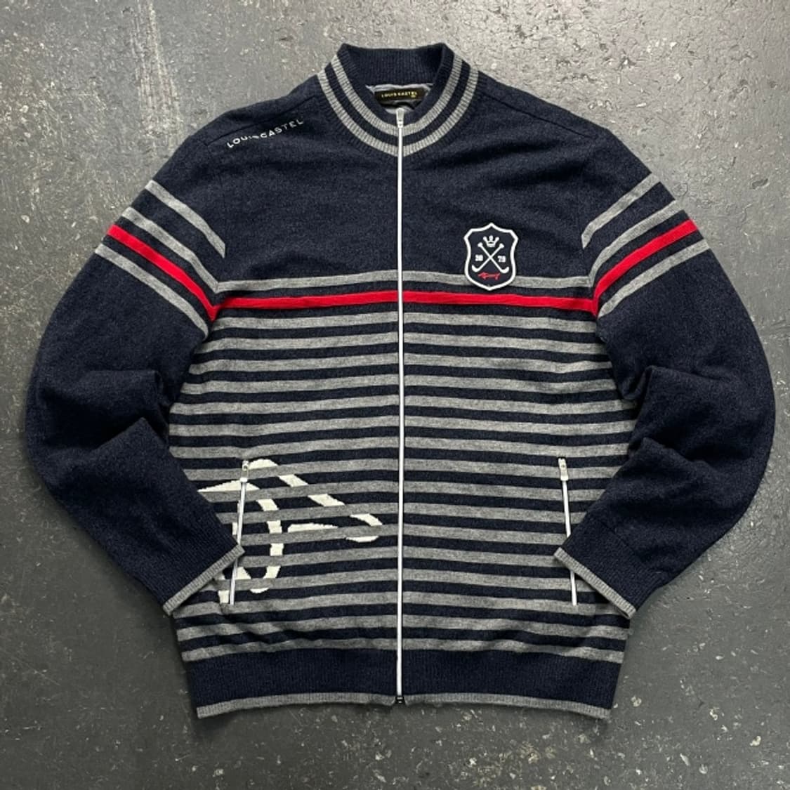 100 루이까스텔 방풍 니트집업  상품이미지1