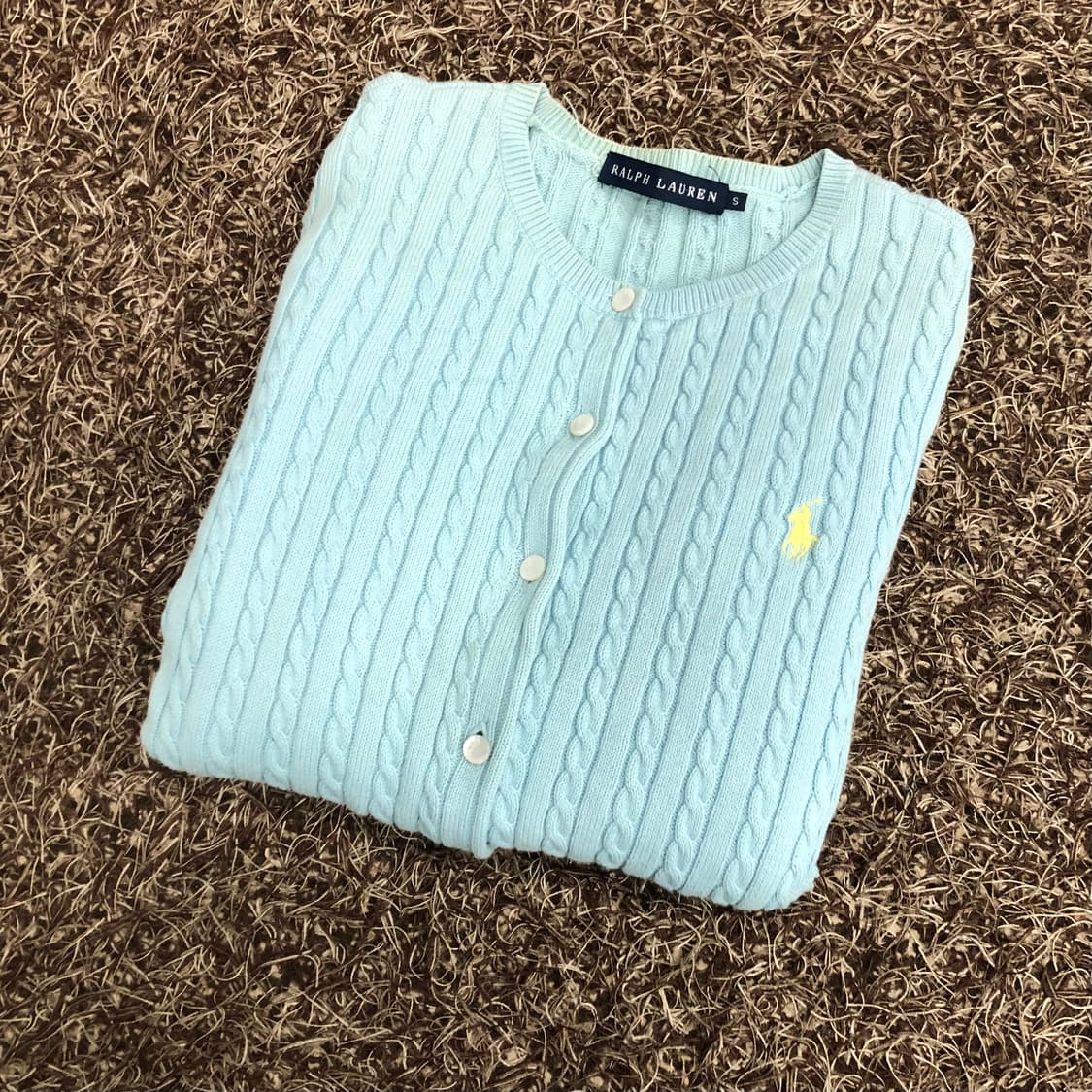 폴로 랄프로렌 여성 케이블 니트 가디건 상품이미지1