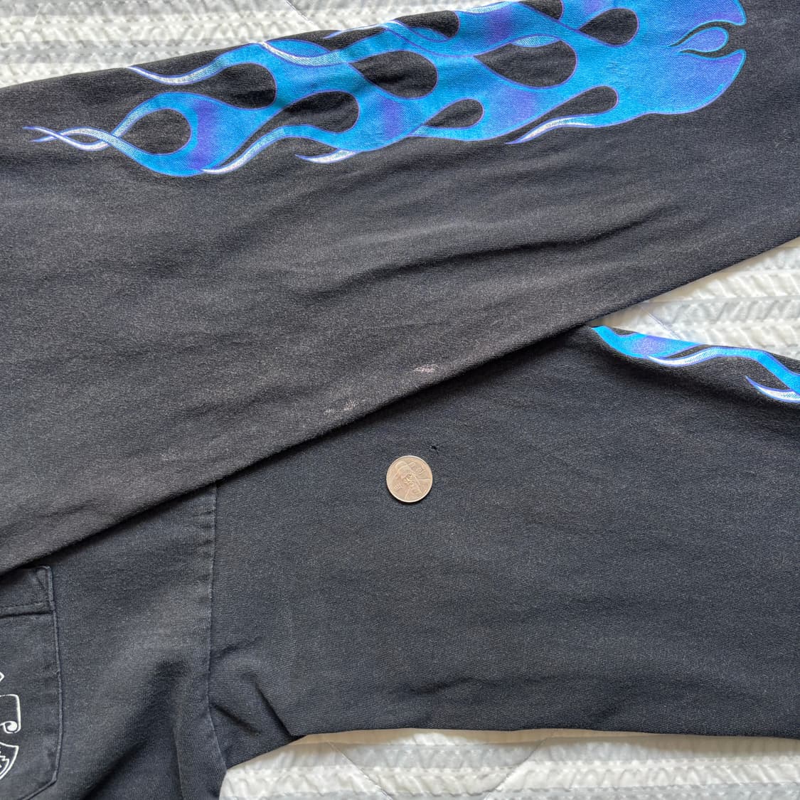 빈티지 블루 플레임 롱슬리브 티셔츠 상품이미지7