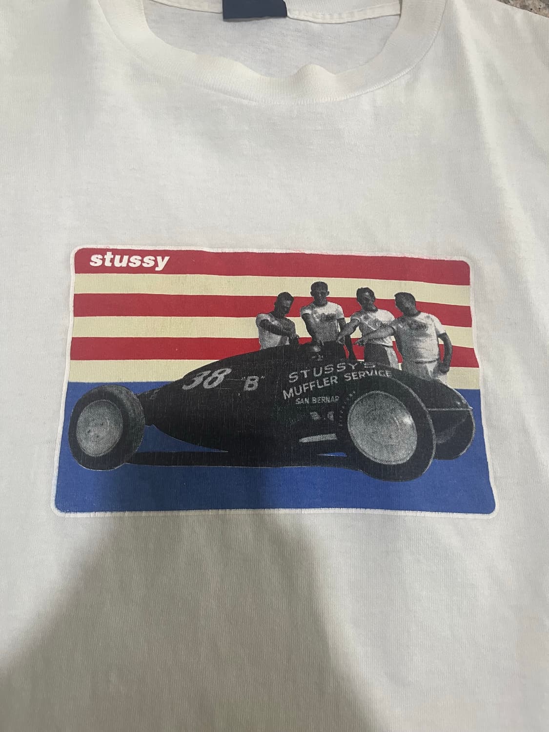 90~00s old stussy t shirt XL 상품이미지4
