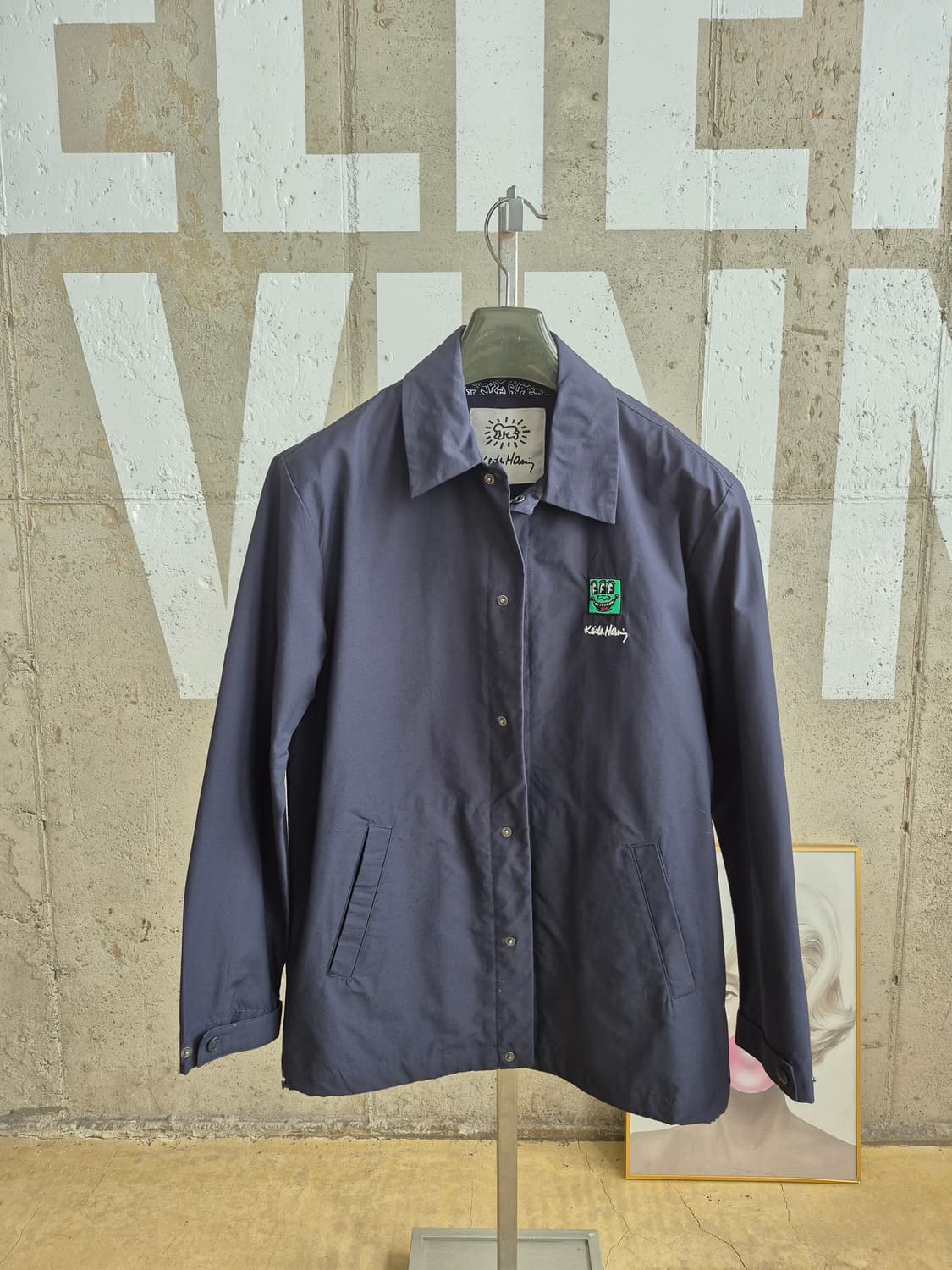 키스해링 네이비 코치 자켓(95) 상품이미지2