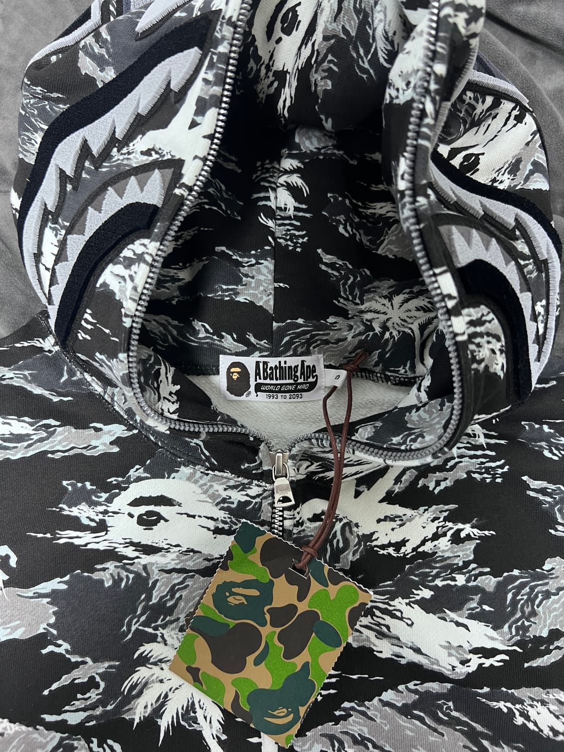 Bape 팜 트리 카모 후드집업 상품이미지3