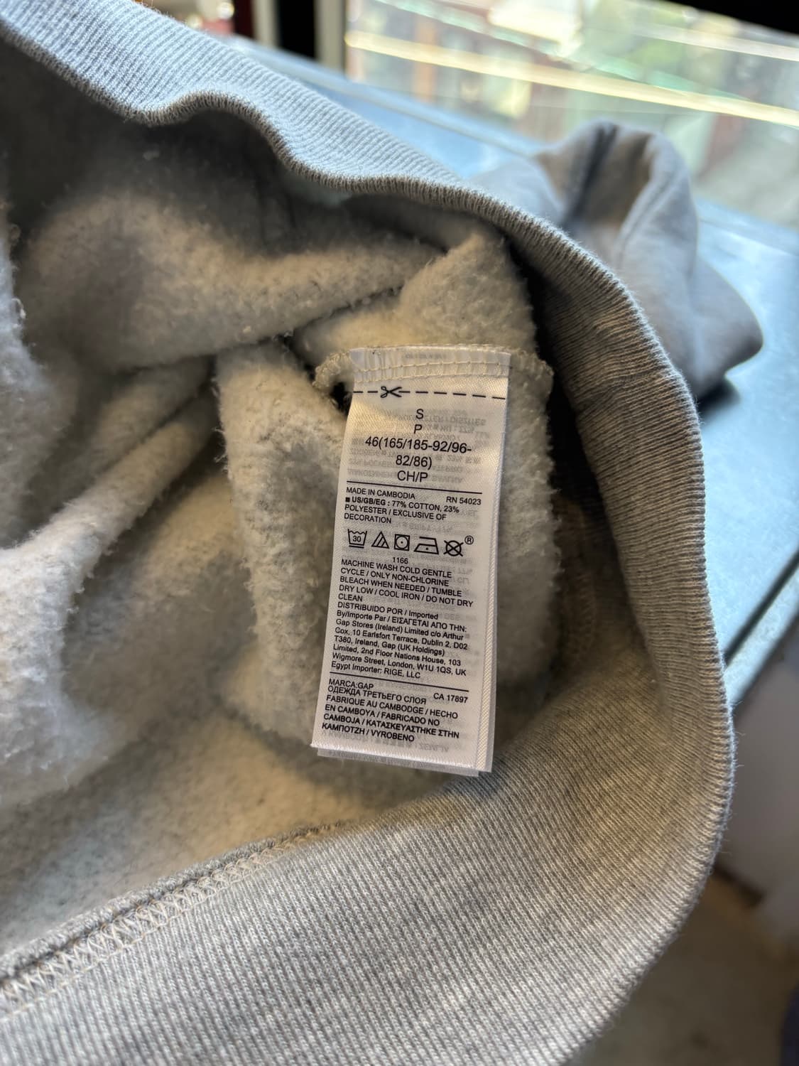 갭 GAP 그레이 자수 후디 상품이미지4