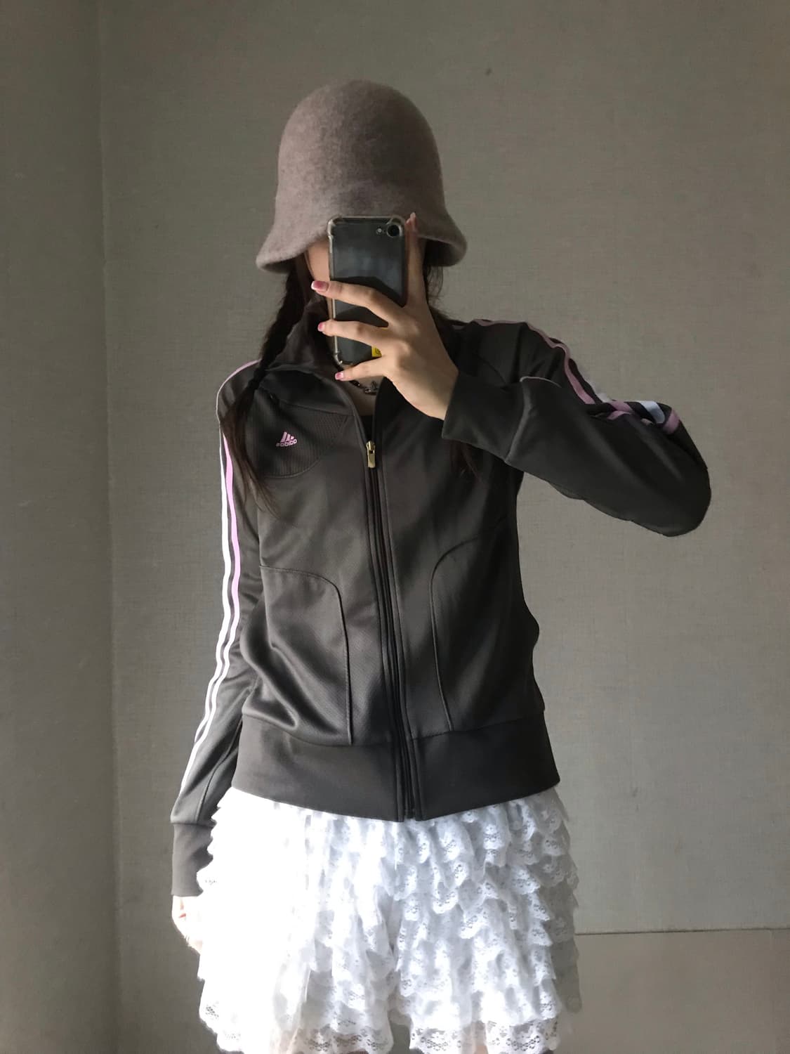 아디다스 카키 연핑크 져지 상품이미지3