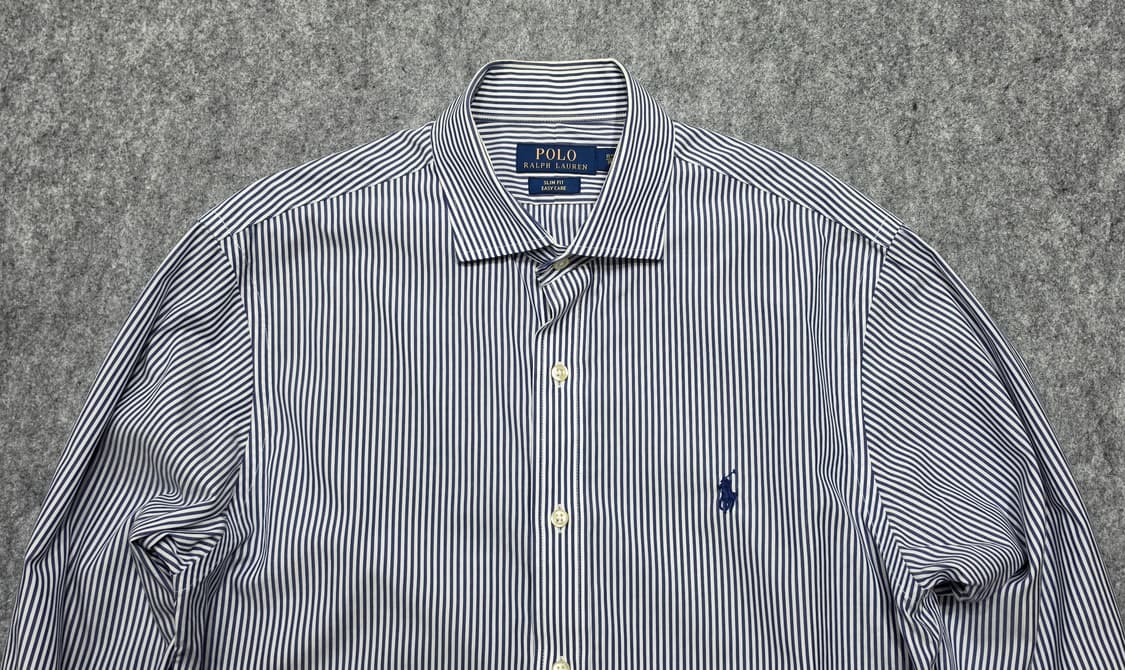 폴로 랄프로렌 스트라이프 슬림핏 셔츠 15 1/2 상품이미지3
