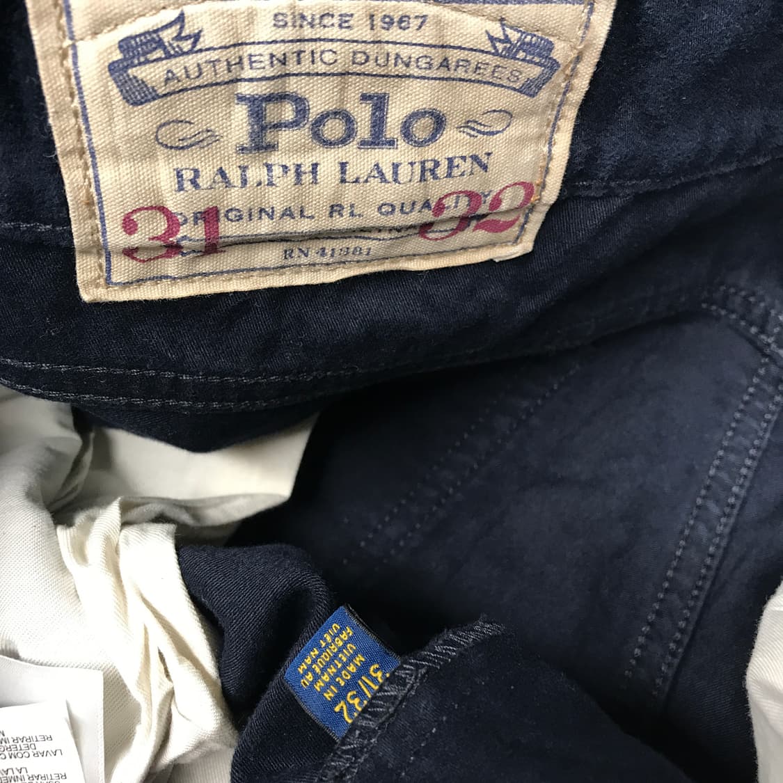 폴로 랄프로렌 코튼 팬츠 네이비 31/32 상품이미지6