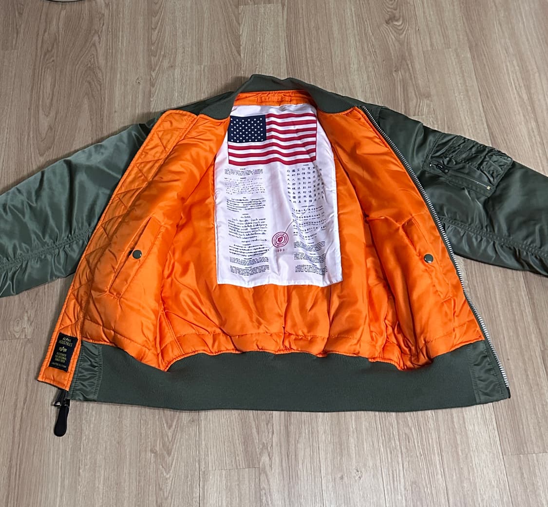 알파인더스트리 MA-1 레귤러 블러드칫  상품이미지2