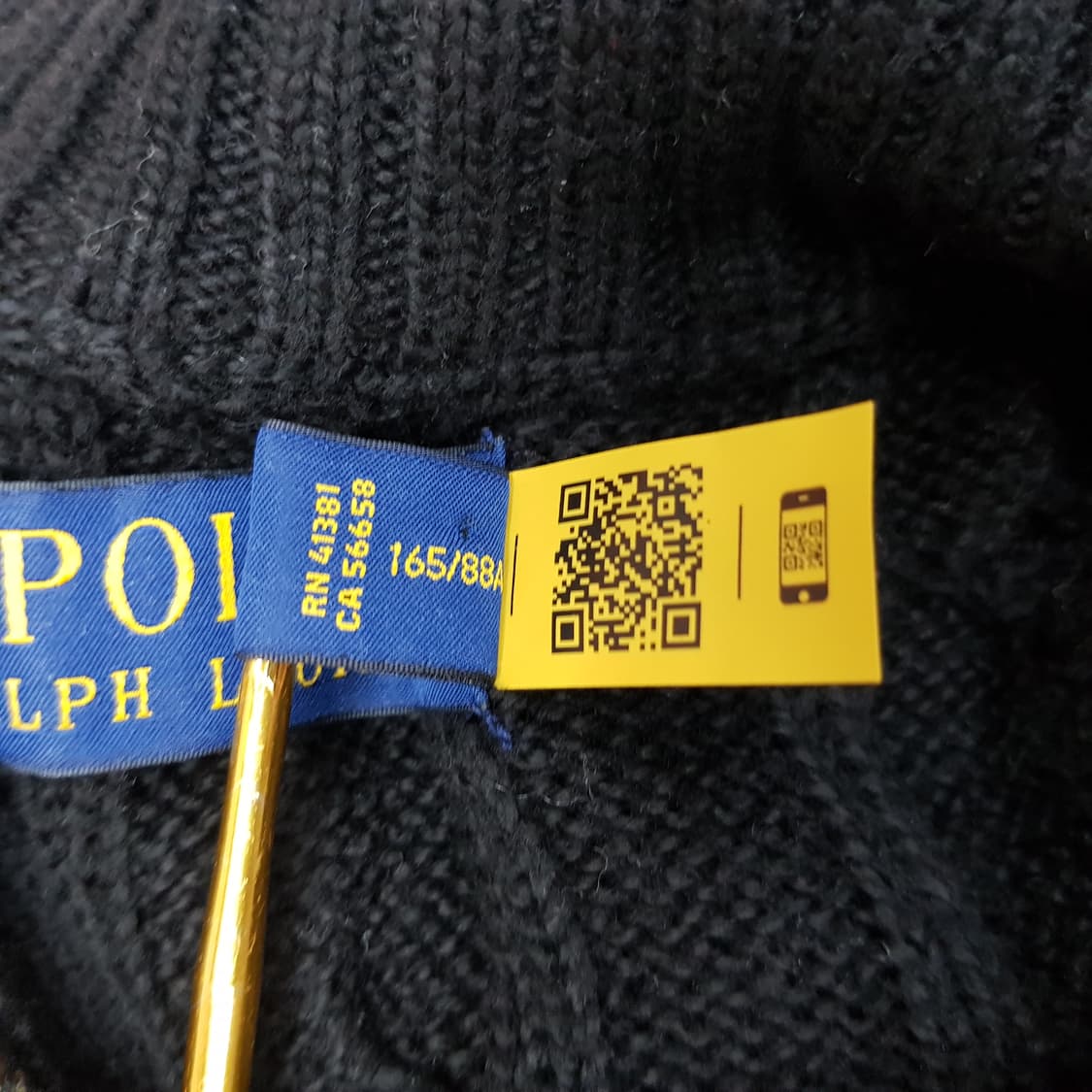 폴로 랄프로렌  케이블 코튼 하프집업 니트 XS사이즈 상품이미지6