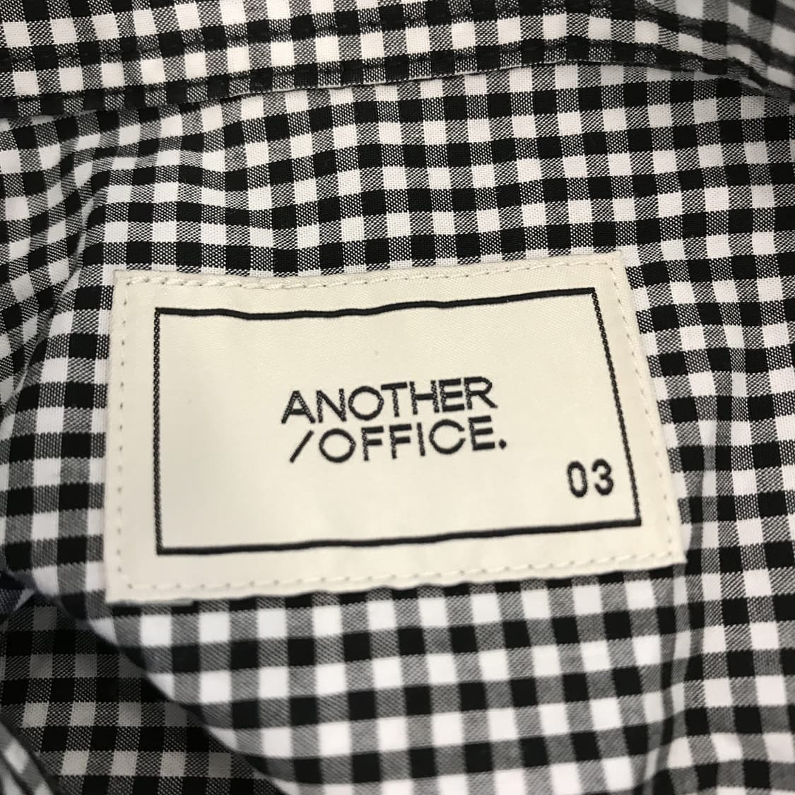 어나더오피스 writer shirt 깅엄체크 [03사이즈] 상품이미지4