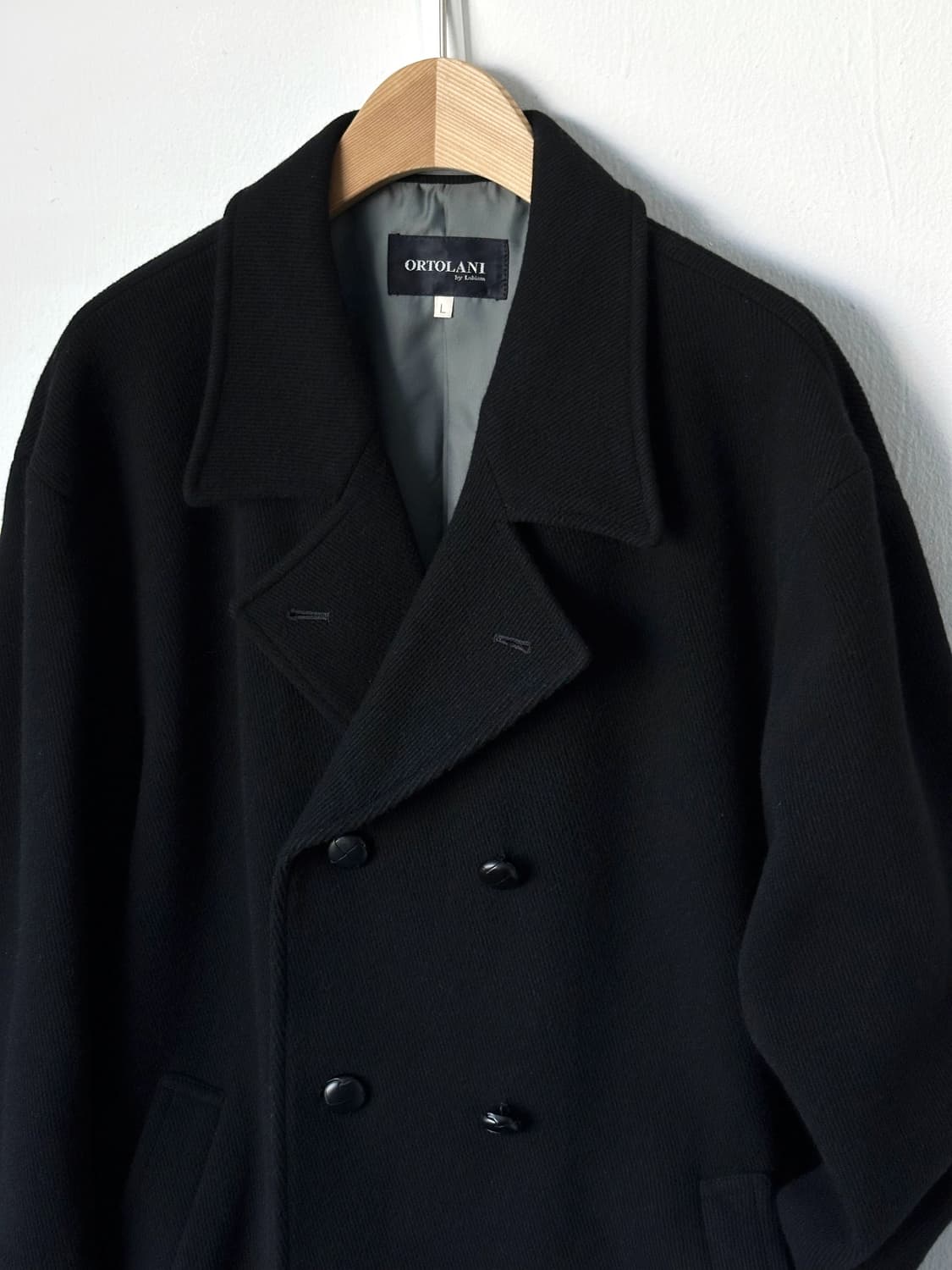 Brushed cord wool design over pea coat 상품이미지9