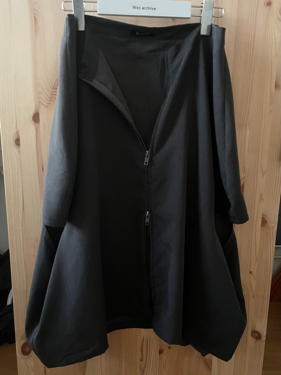 m_mefu 그레이 집업 케이프 상품이미지1