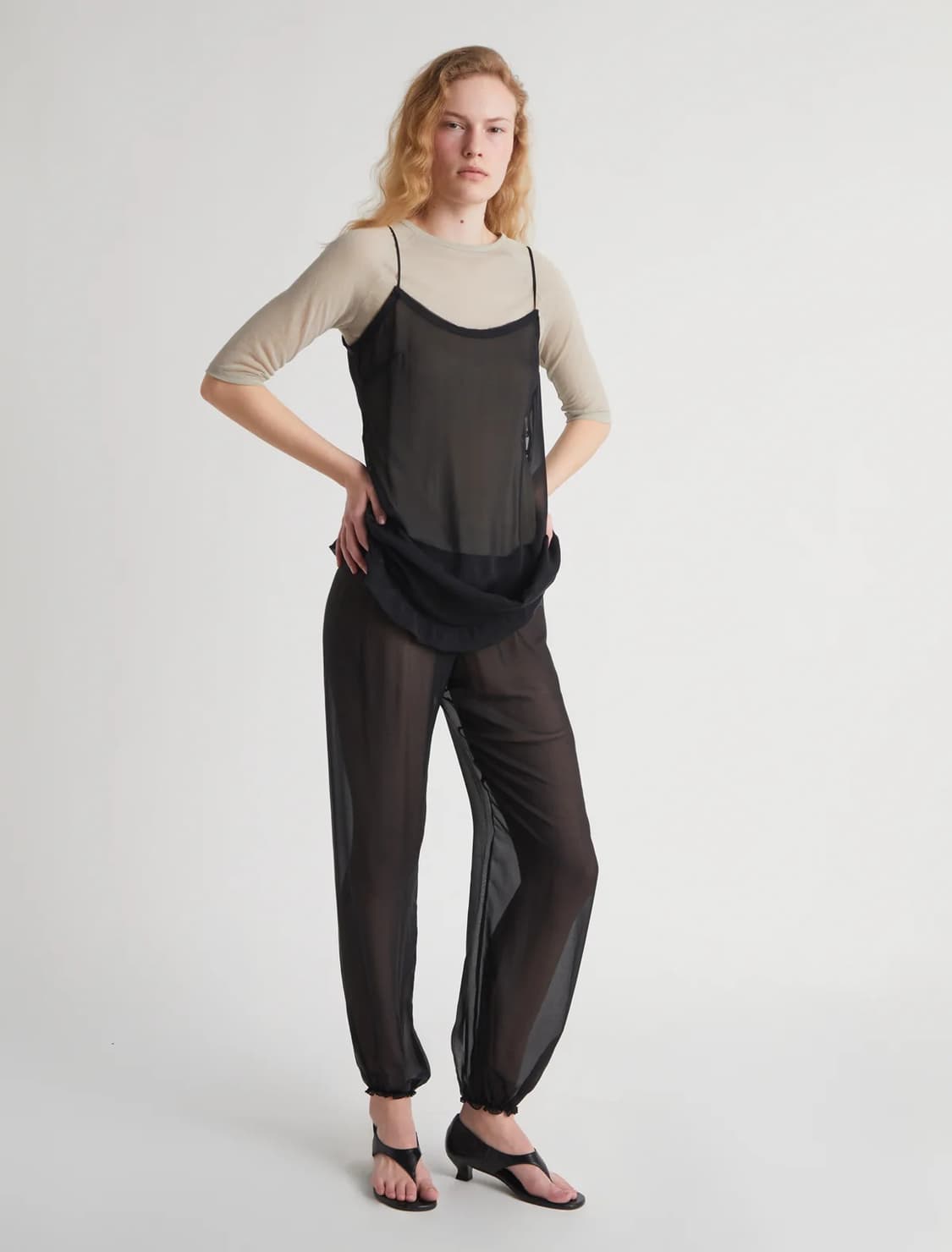 (37,38) 팔로마울 Isabella 웨지 샌들 블랙 상품이미지4