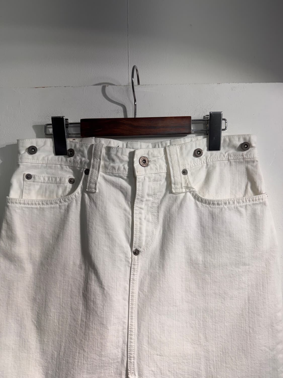 Polo Ralph Lauren 폴로 화이트 코튼 데님 스커트 상품이미지6
