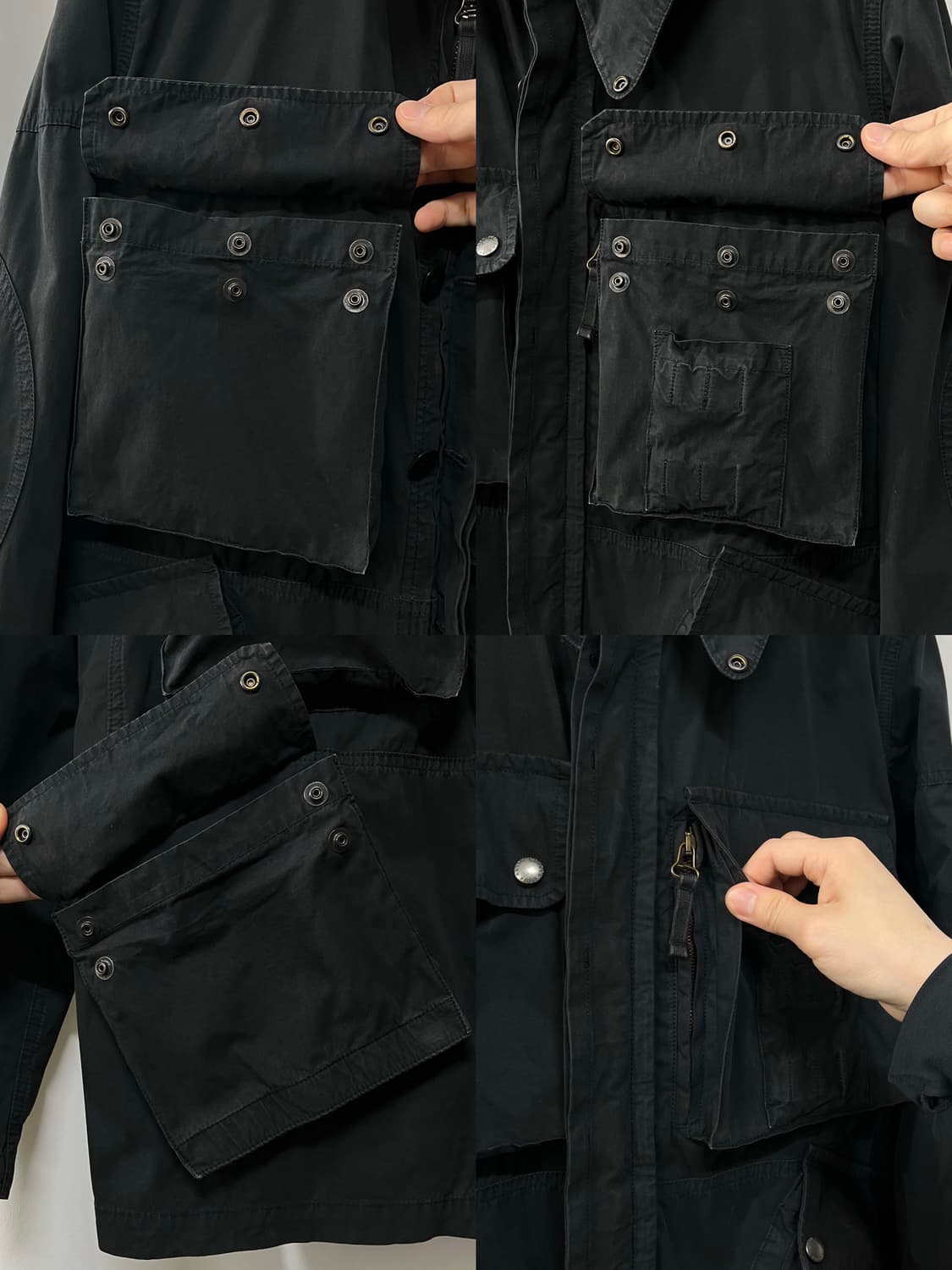 폴로 랄프로렌 블랙 가먼트다이 유틸리티 필드 자켓 상품이미지7