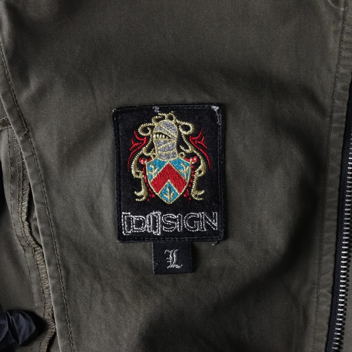 빈티지 밀리터리 코튼 조끼 L 상품이미지7