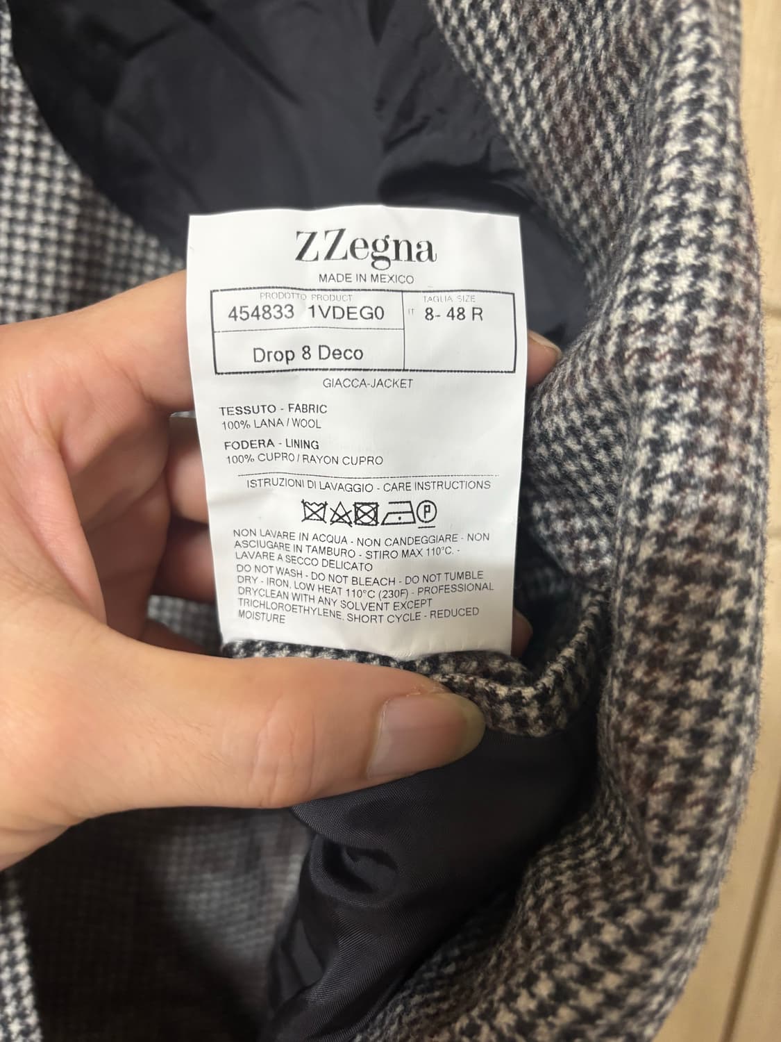 에르메네질도 제냐 체크무늬 남성 블레이저 상품이미지8