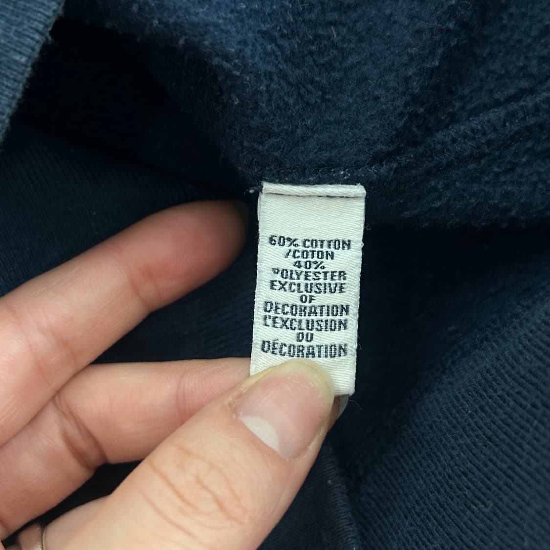  Abercrombie 아베크롬비 스펠아웃로고 2-way 네이비 후드집업 상품이미지6