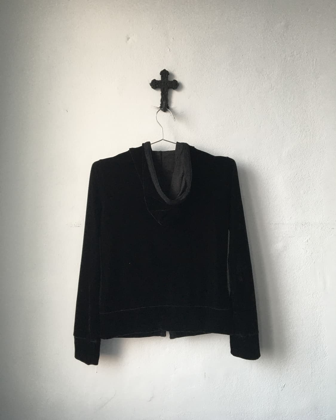 Velvet hood cardigan 상품이미지3