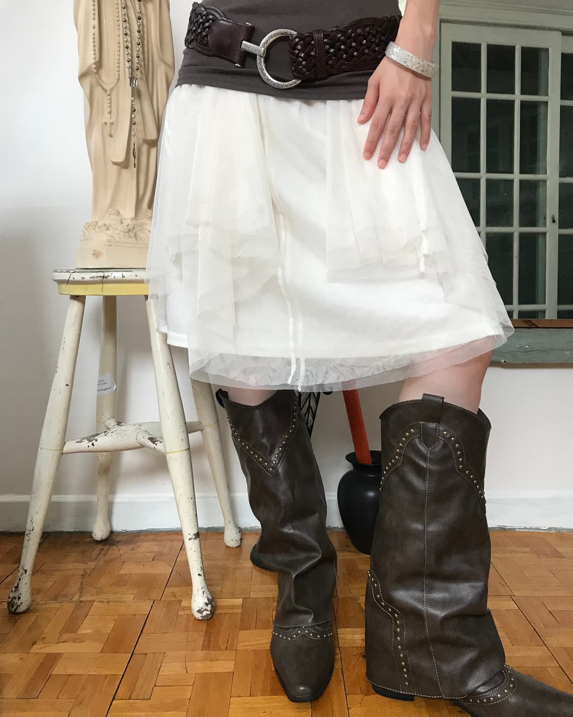 vintage sha skirt 상품이미지2