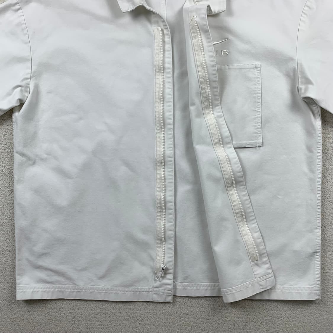 나이키 에어 스우시 코튼 오버 하프셔츠 화이트 상품이미지4