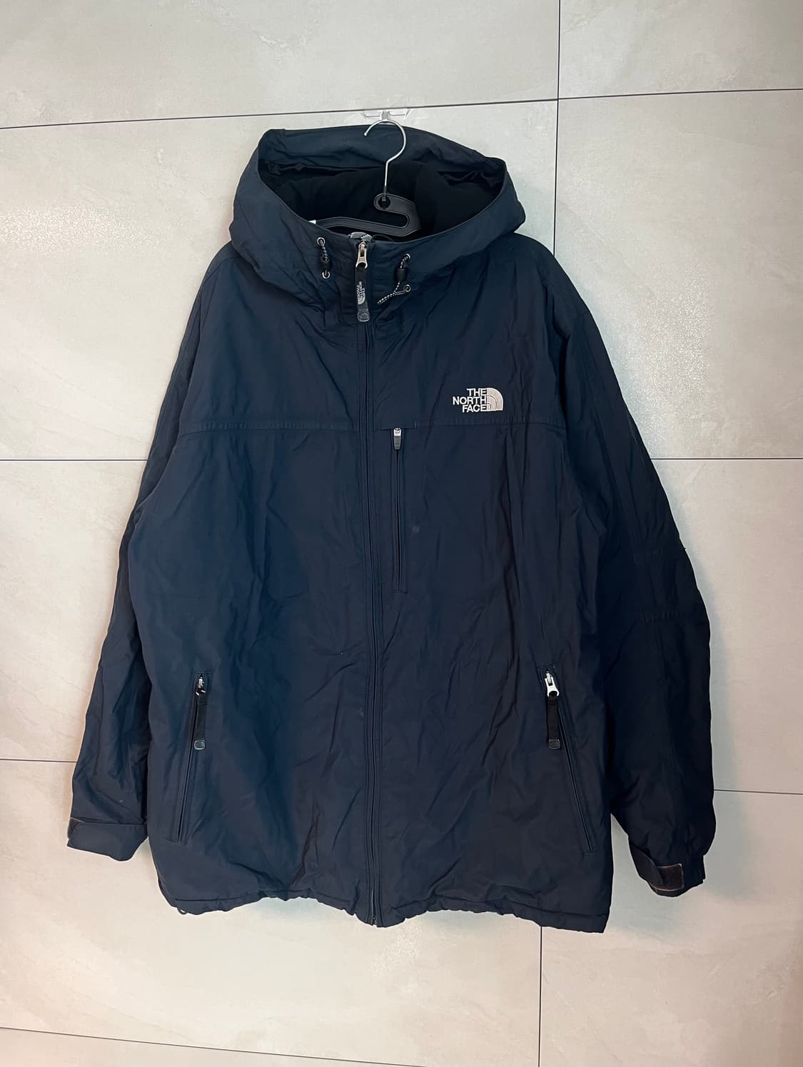 노스페이스 네이비 후드 패딩 자켓 [XL] 상품이미지3