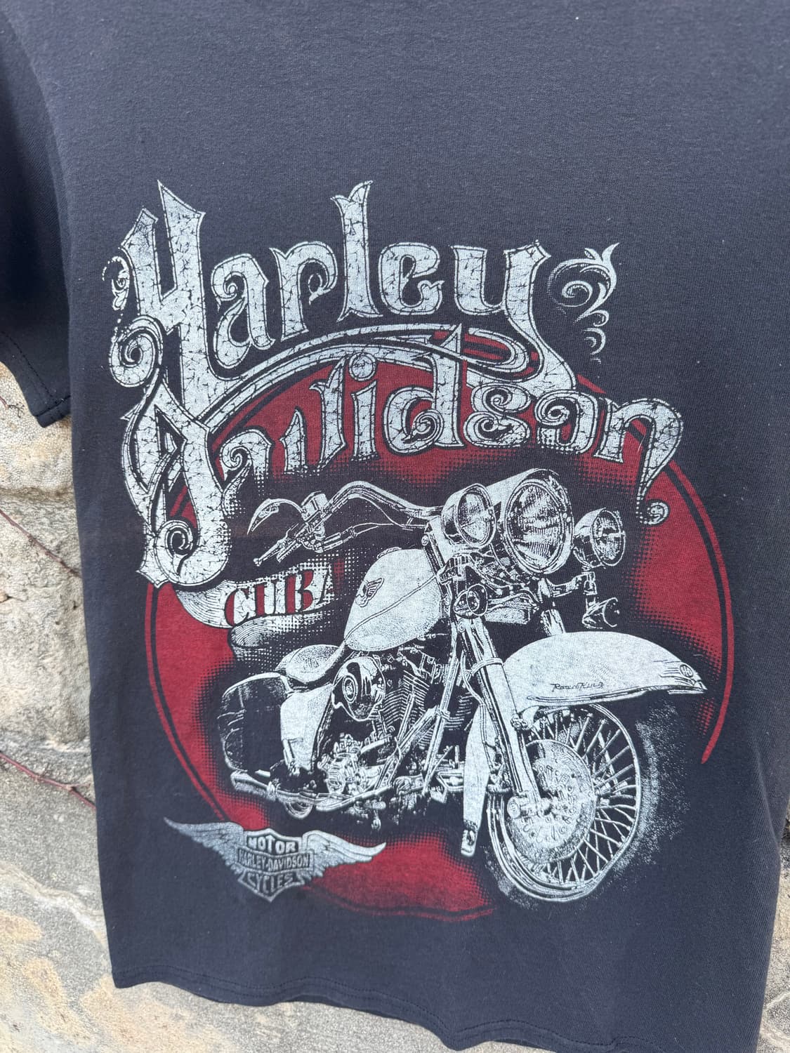 Delta 할리데이비슨 빈티지 프린팅 반팔 티셔츠 우먼 s 상품이미지3