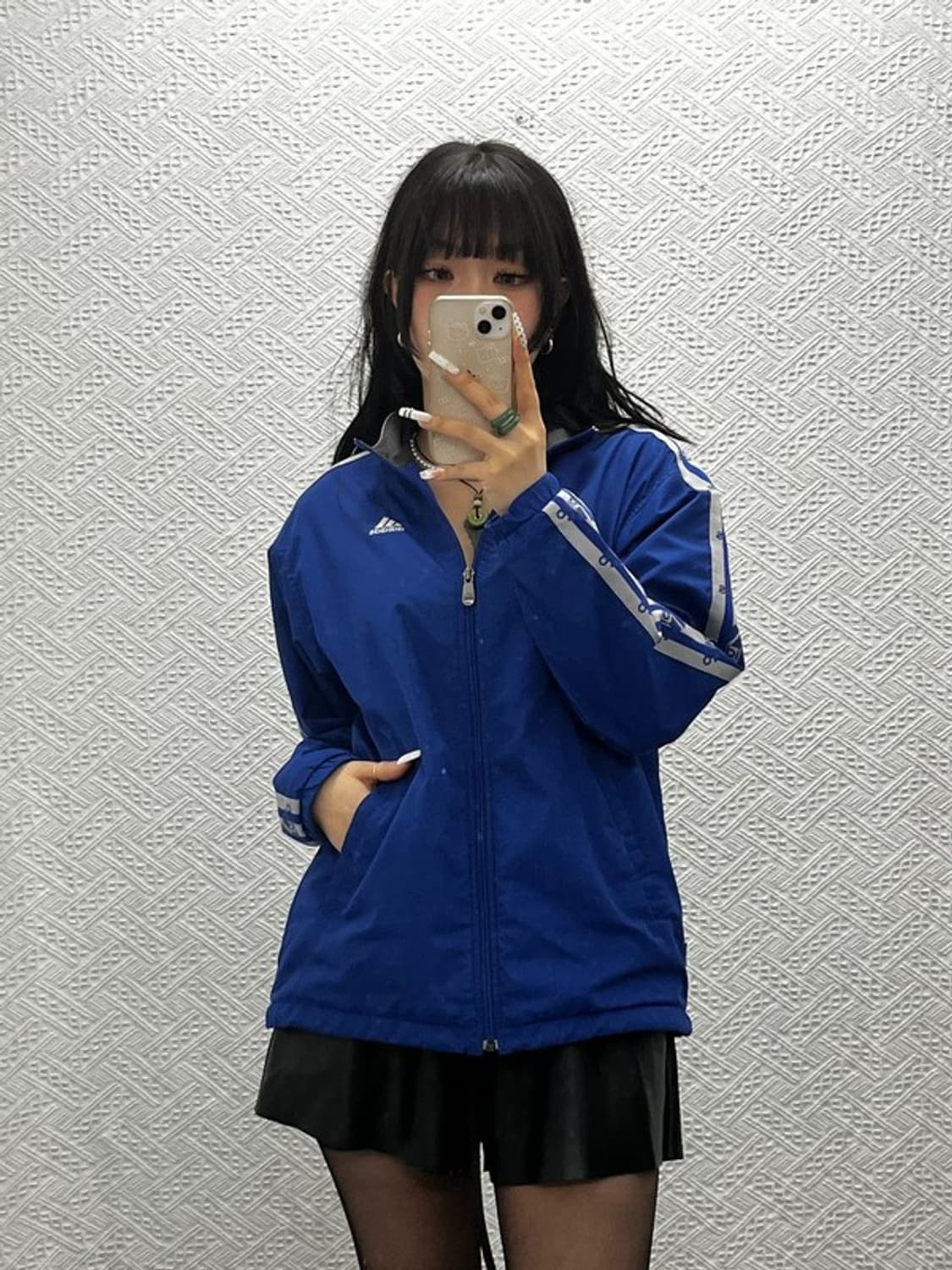 아디다스 올드스쿨 키치 사이드라인 바람막이 자켓 100 C10852 상품이미지2