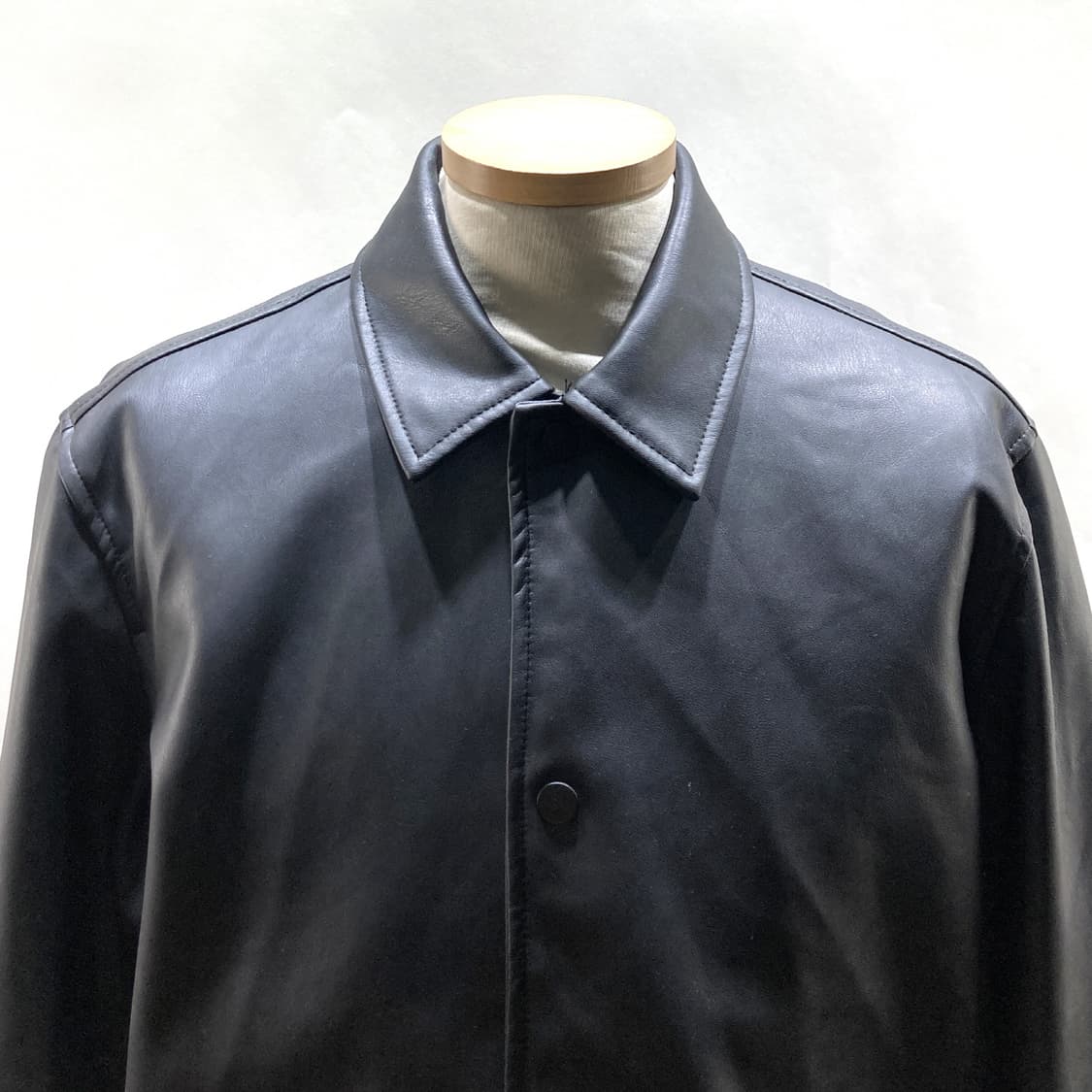 자라 남성레더자켓 카라 블랙 M  상품이미지2