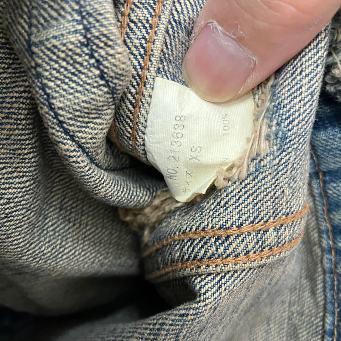 LGB 데미지 워싱 데님 자켓 상품이미지6