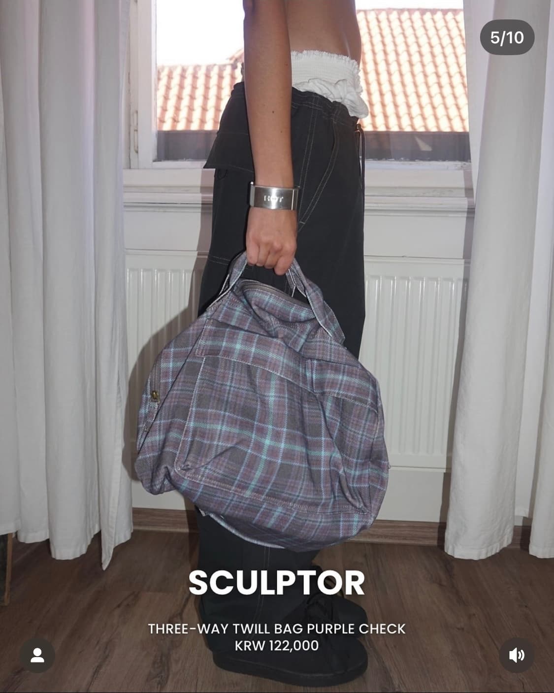 (구해요) 스컬프터 three-way twill bag purple 상품이미지1