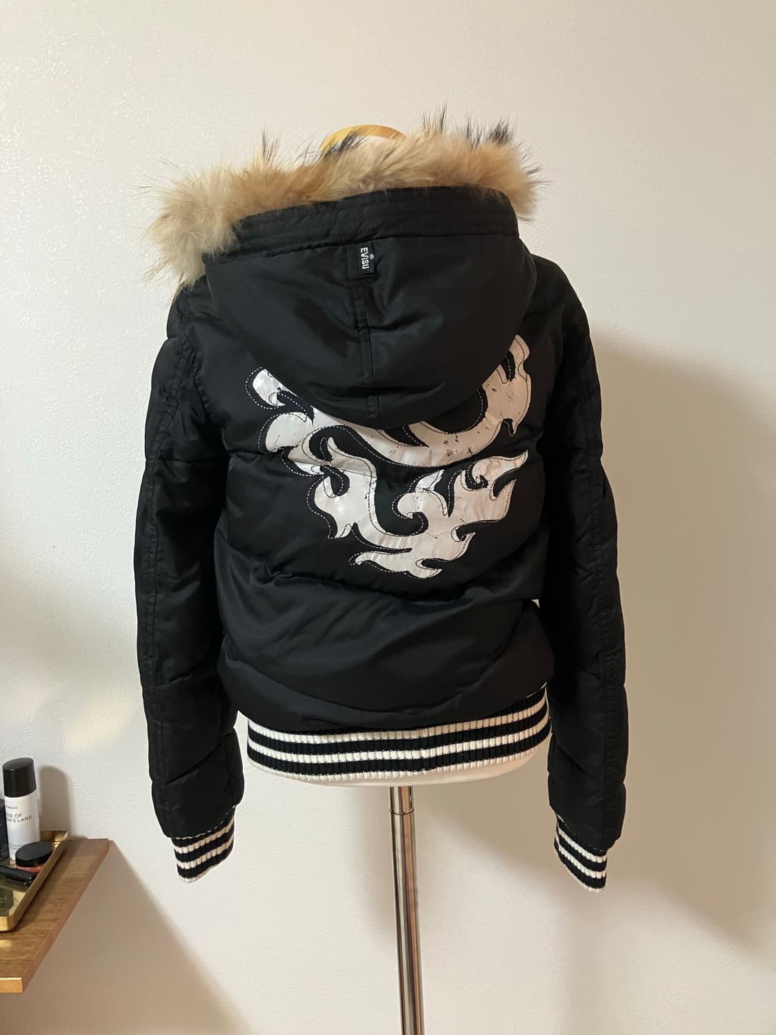 에비수 evisu 블랙 패딩점퍼 y2k 숏패딩 상품이미지3