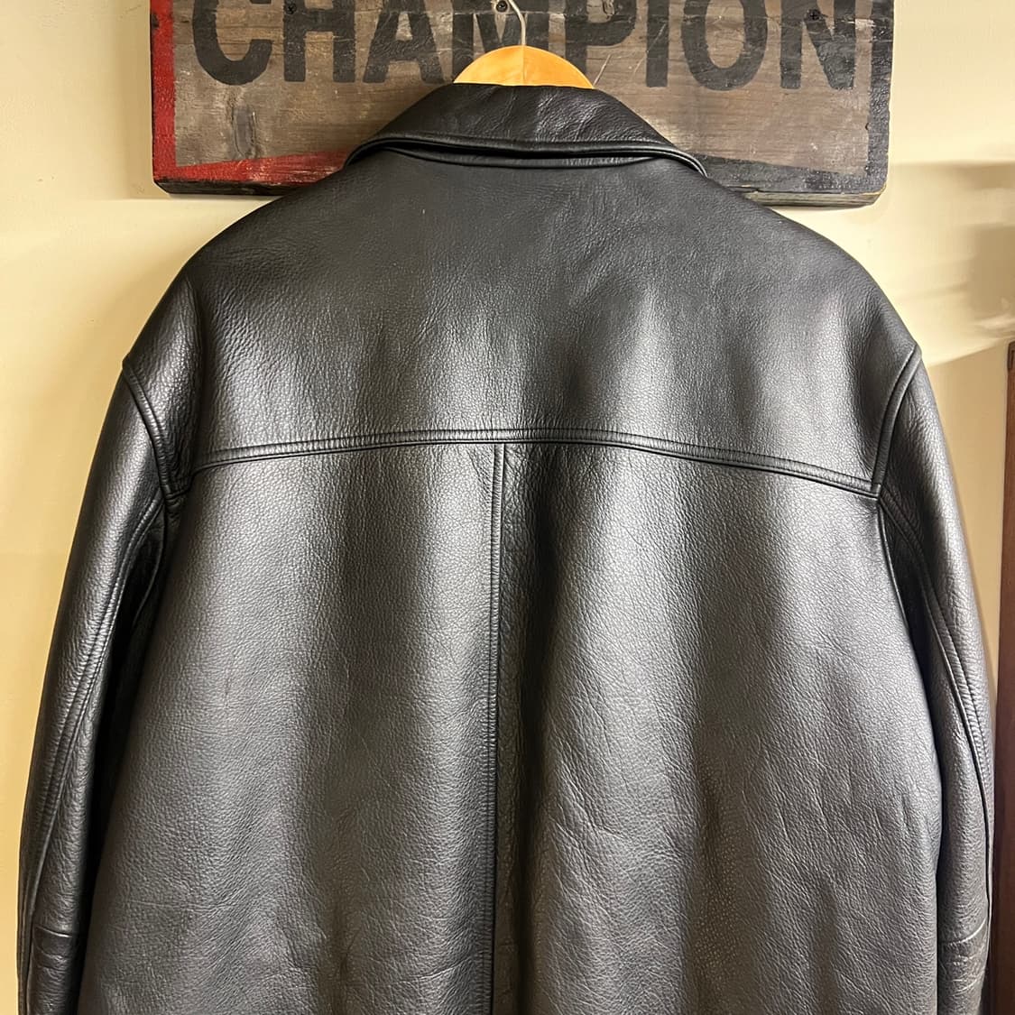 Levis Cow Skin Leather Jacket Black 상품이미지7