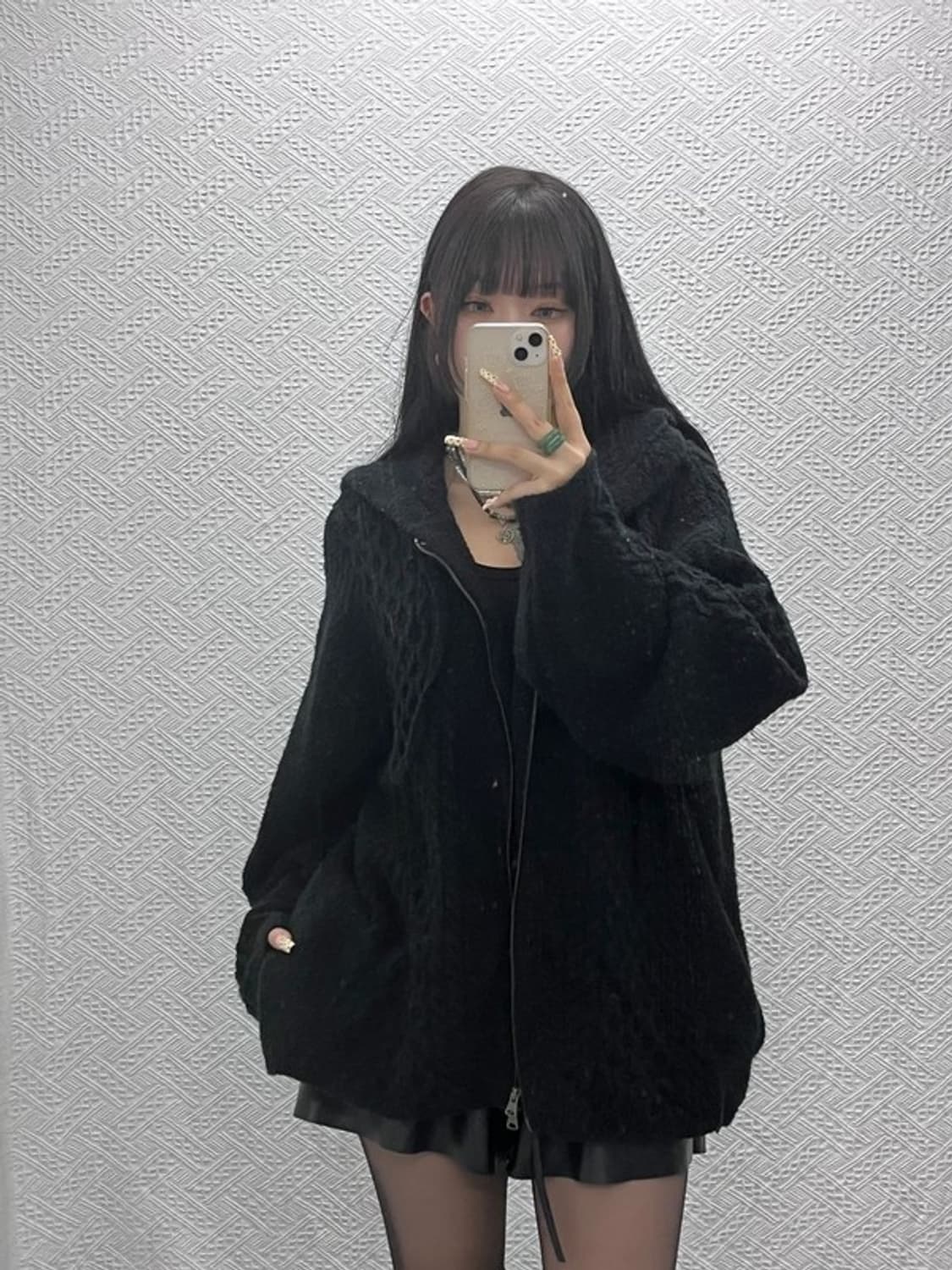 폴로 랄프로렌 모던 시크 캐주얼 오버핏 니트 후드 가디건 L C09620 상품이미지2