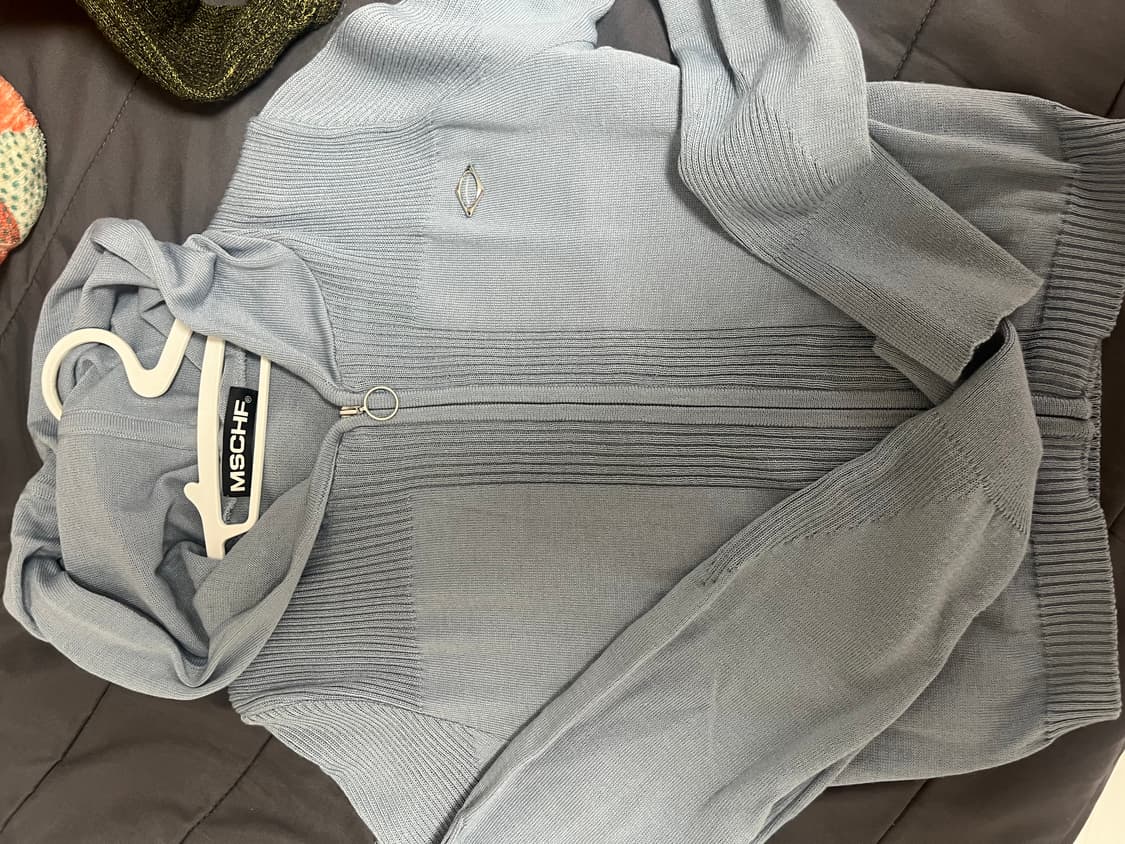 미스치프 롬버스 니티드 후드 그레이시 블루 M 상품이미지1