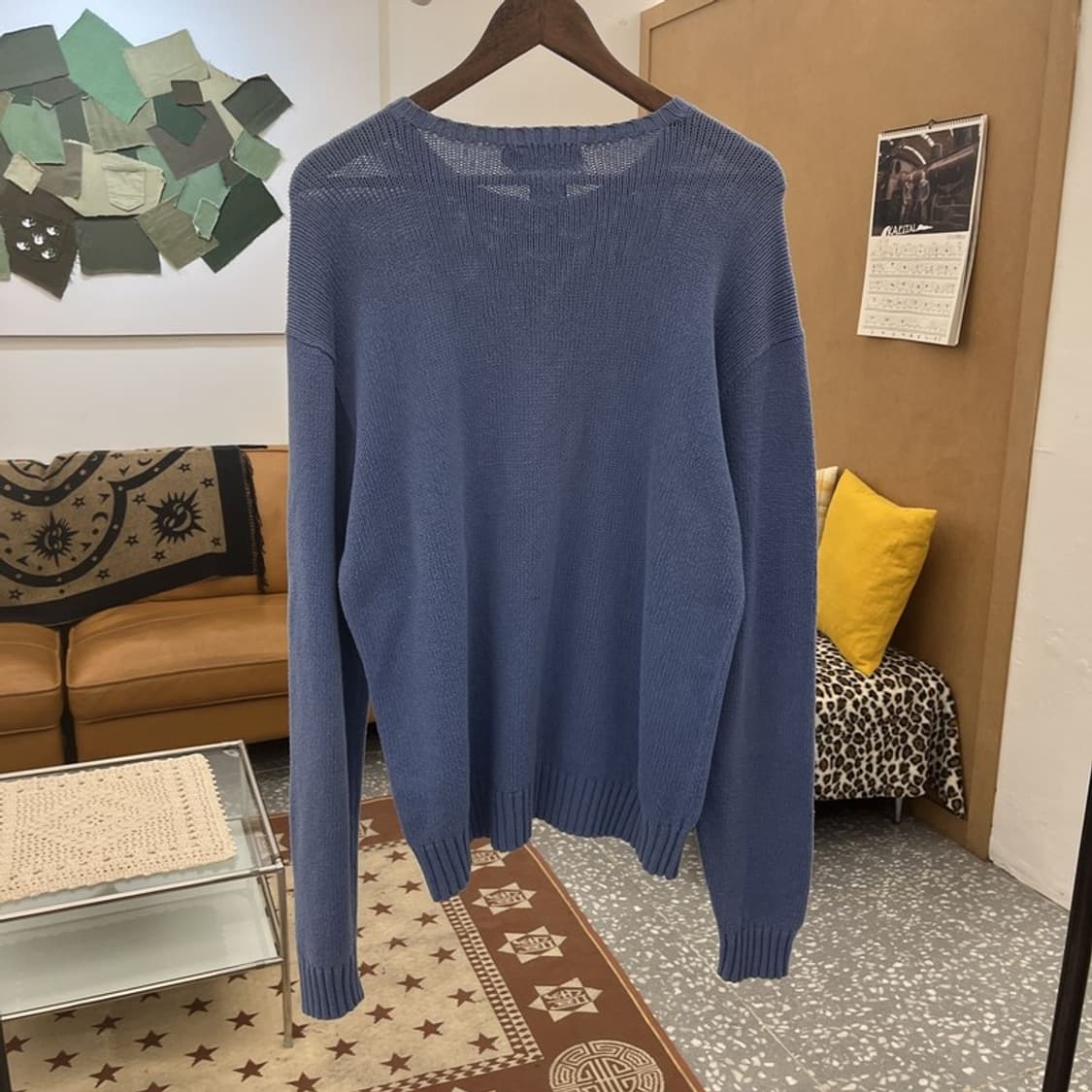 폴로 랄프로렌 빈티지 모던캐주얼 딥블루 니트 M C10341 상품이미지4