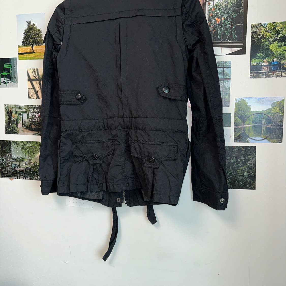 Black y2k silt zipper jacket 상품이미지9