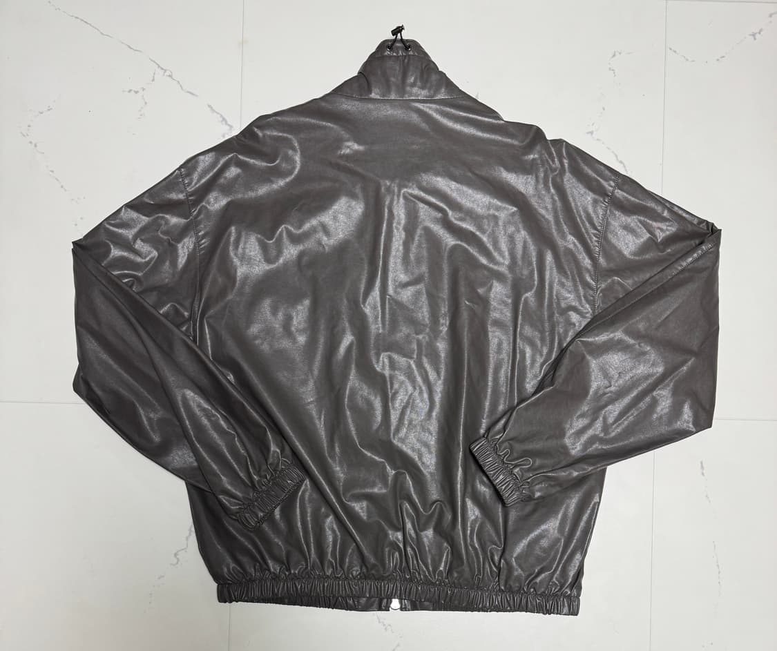 도프제이슨 오버핏 비건레더 윈드브레이커 (라이트그레이/XXL) 상품이미지2