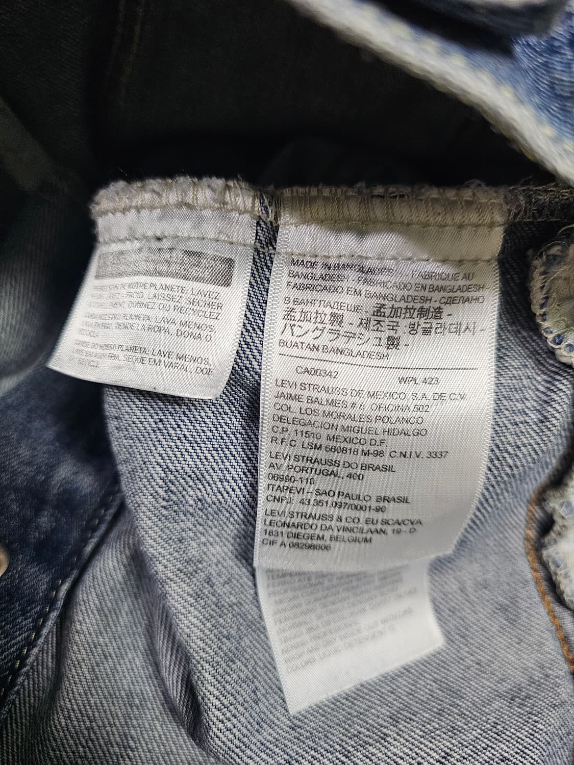 [S] 리바이스 오리지널 중청 데님 트러커 자켓 상품이미지6