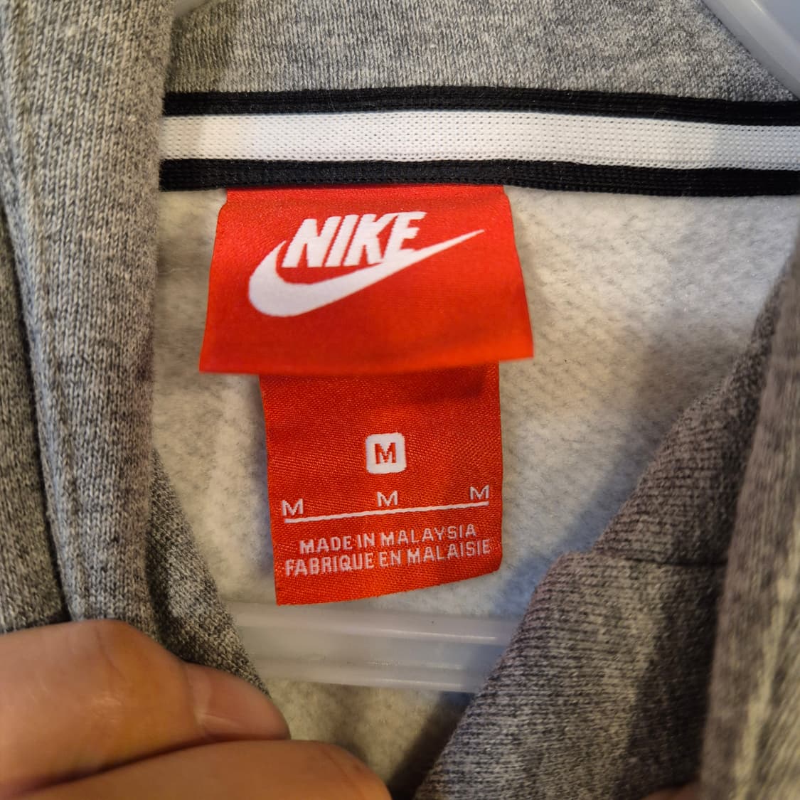M 나이키 그레이 배색 후드  상품이미지3