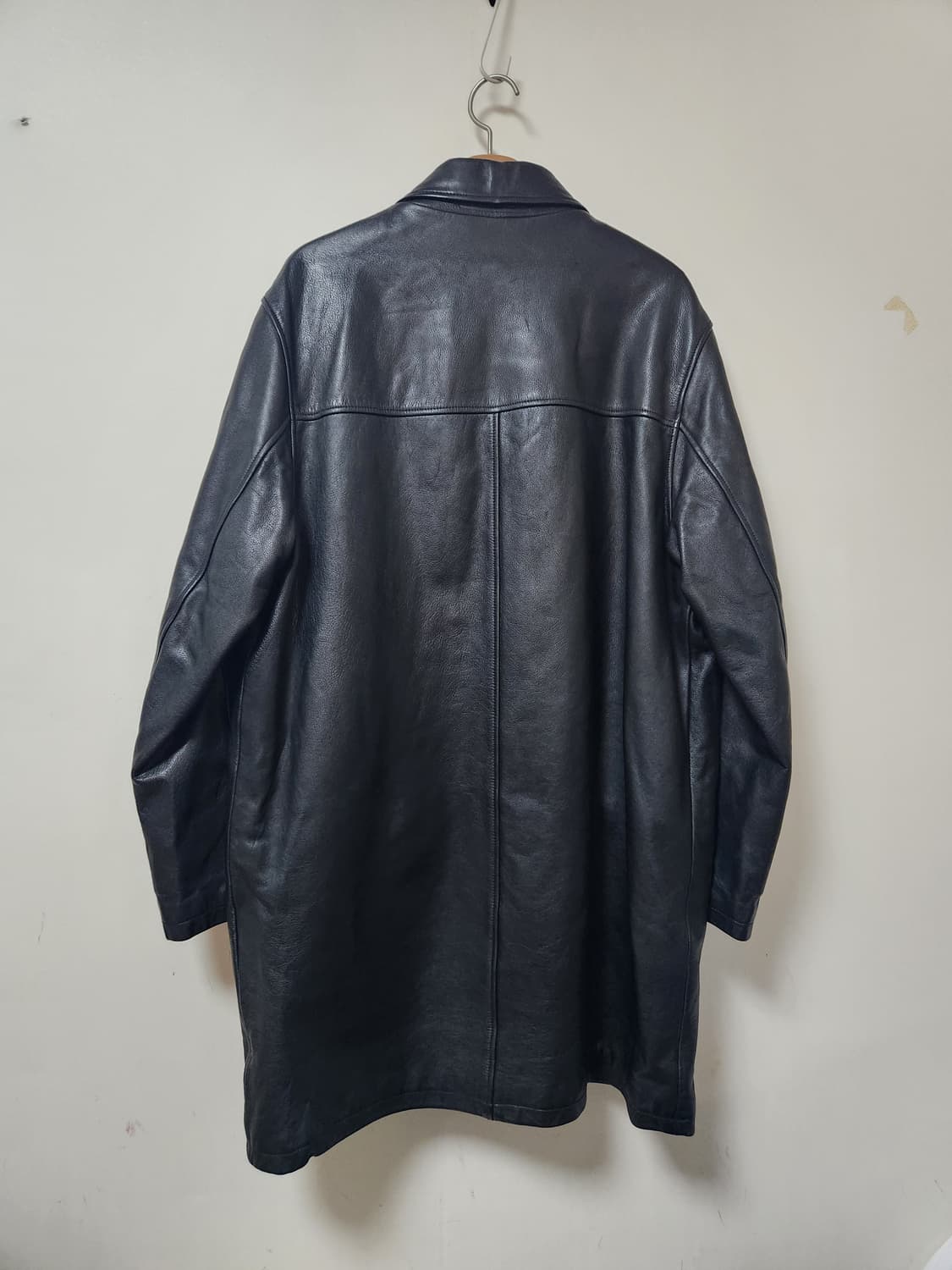 CHEVIGNON 블랙 가죽코트 XL 상품이미지2