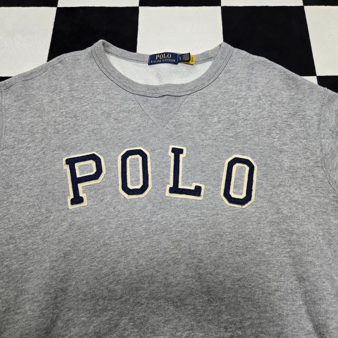L 폴로랄프로렌 스펠아웃 아치 스웻셔츠 맨투맨 그레이 상품이미지2