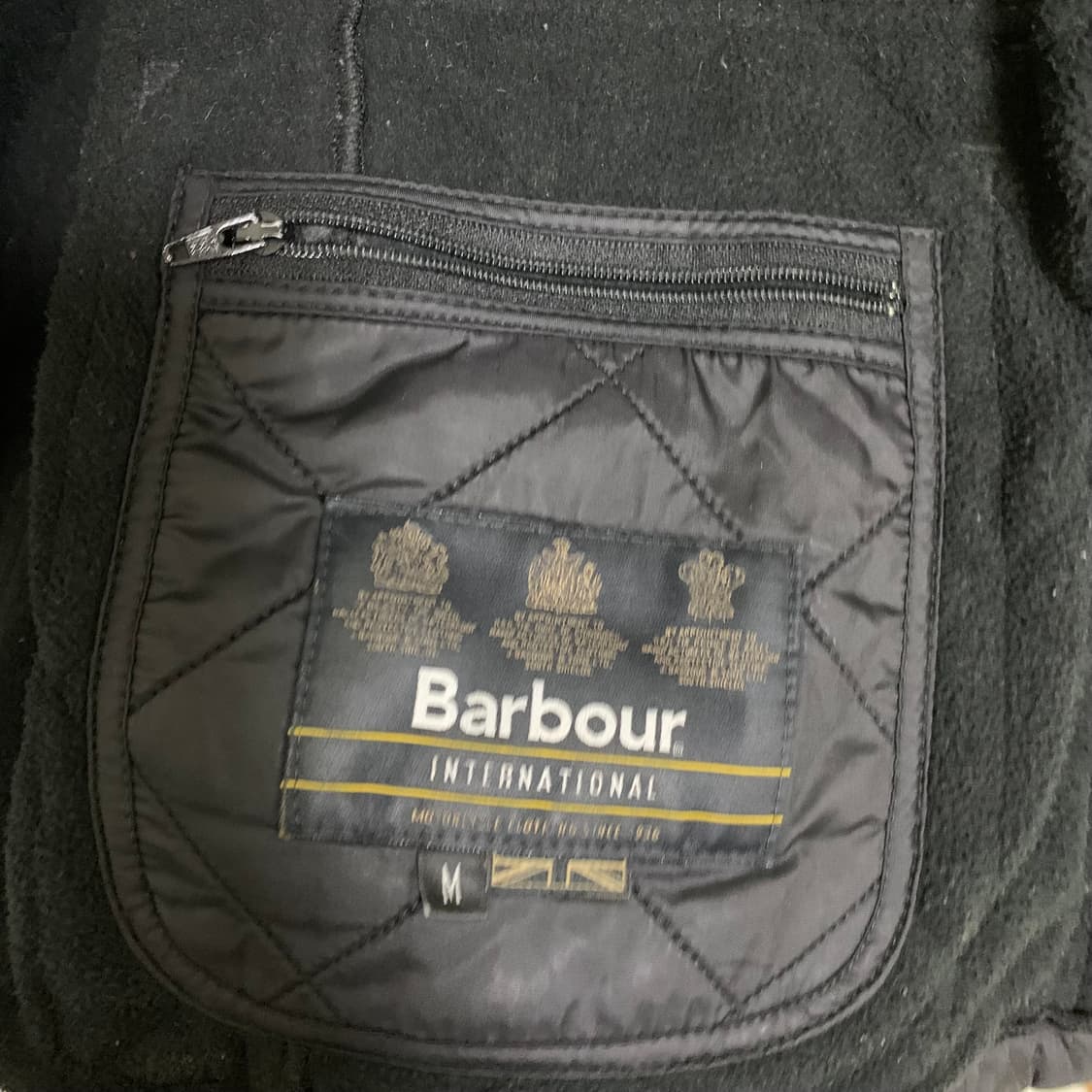 바버 퀼팅 자켓 블랙 빈티지 M 남성 점퍼 상품이미지6