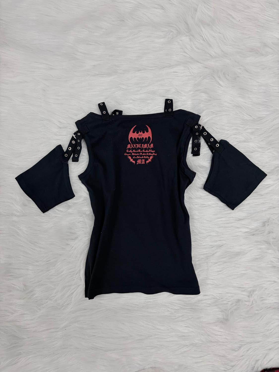 00s 고스펑크 어깨트임 아일렛 반팔  상품이미지4