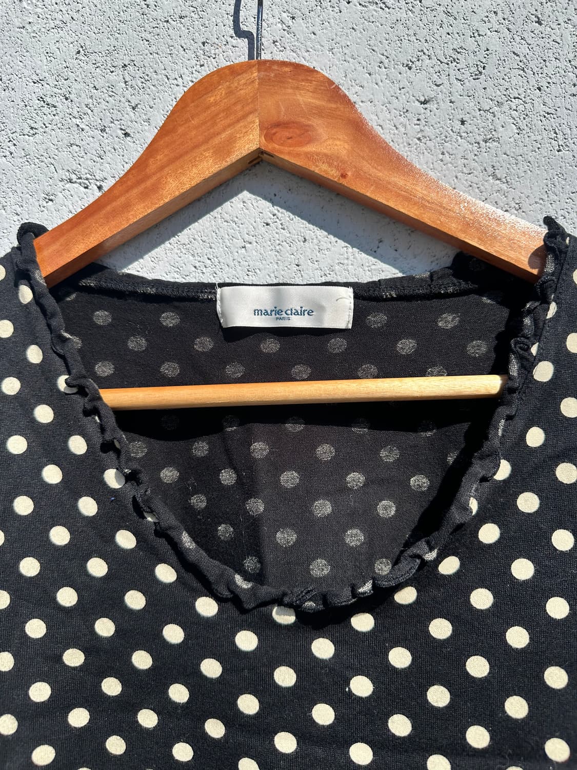 마리끌레르 도트 패턴 슬리브리스 상품이미지2