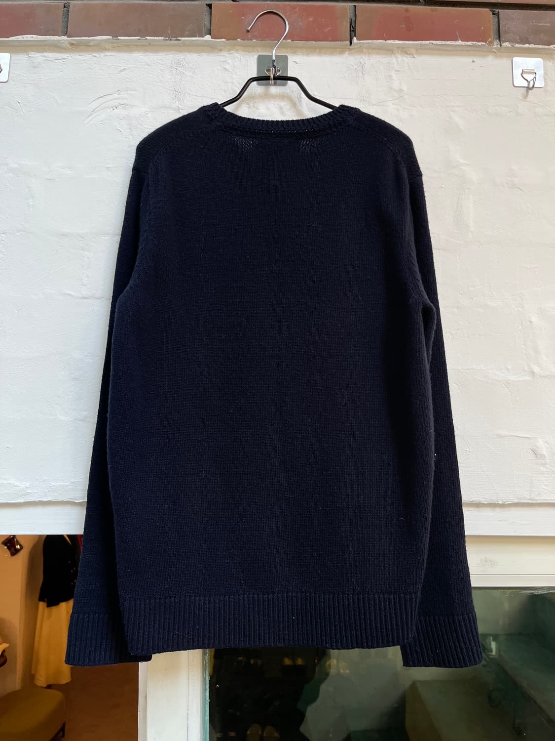 Man on the boon 네이비 울 혼방 니트 S 상품이미지7