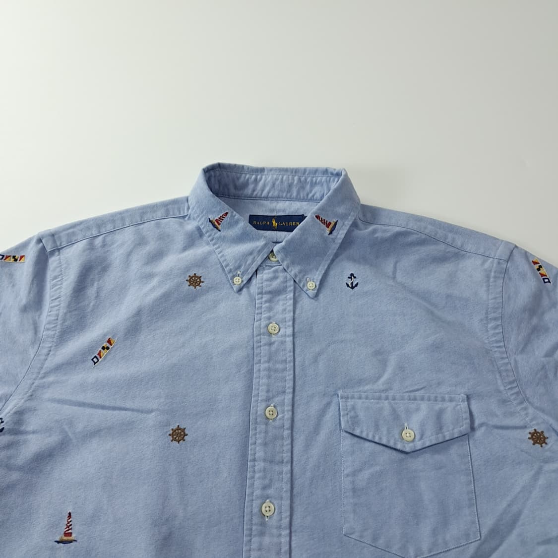 CK201 XL 폴로 클래식블루 마린 반팔 셔츠 남방 상품이미지2