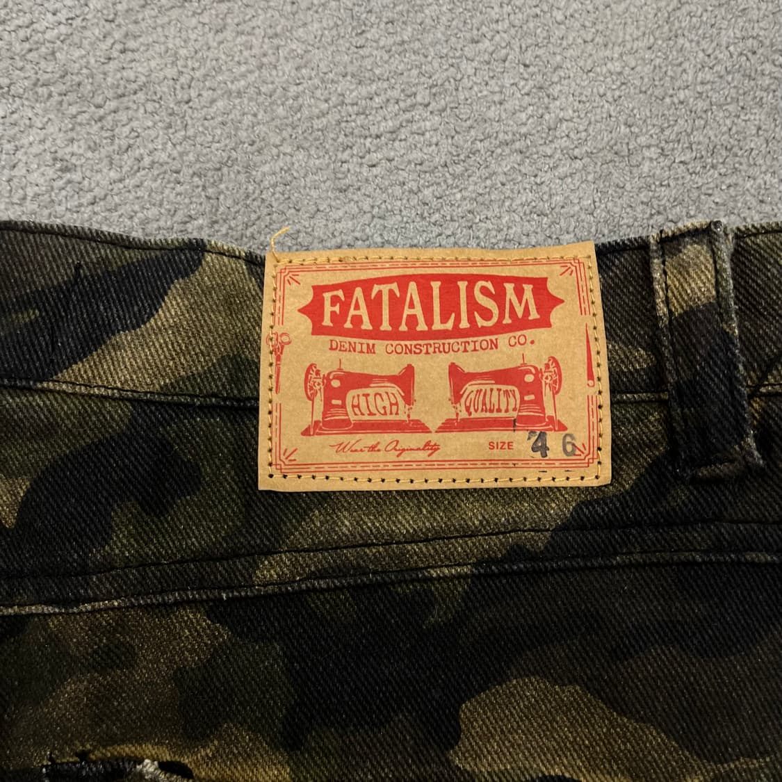 46 페이탈리즘 밀리터리 카모 바지 상품이미지6