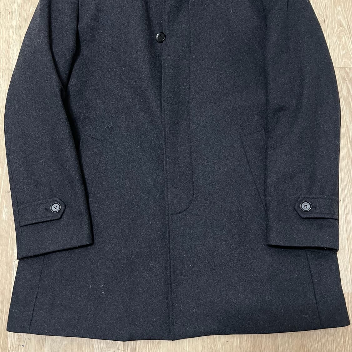 보스렌자 남성 클래식 모직 퍼트리밍 코트 XXL/110  상품이미지3