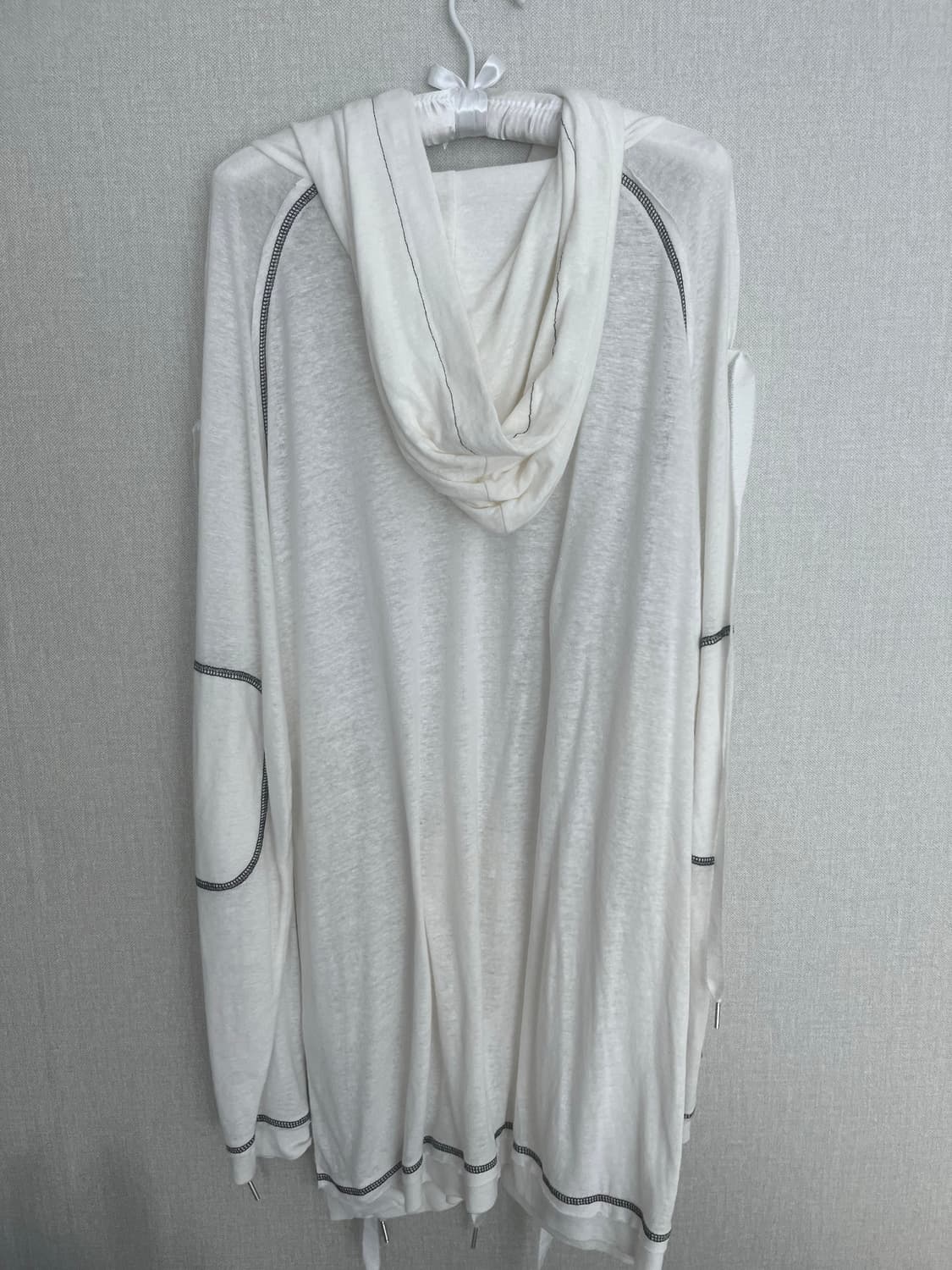 샵페어리 ribbon maxi linen hood 후드 집업 맨투맨 상품이미지6